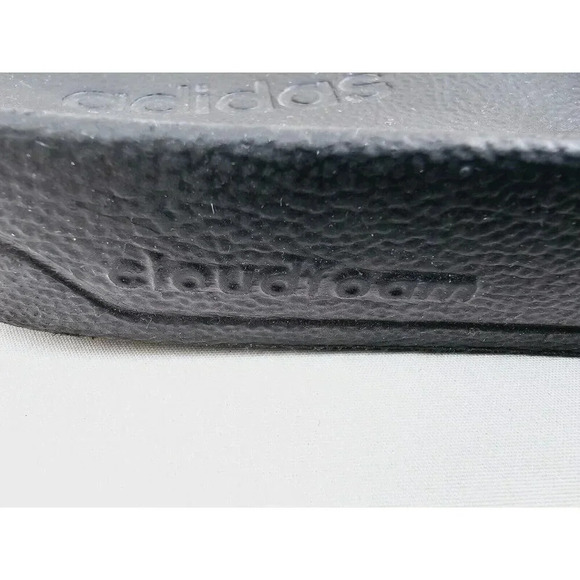 Adidas Size 12 Men's Black Cloud Foam Logo Slides Made In Italy Style #GZ5922 - Picture 6 of 14